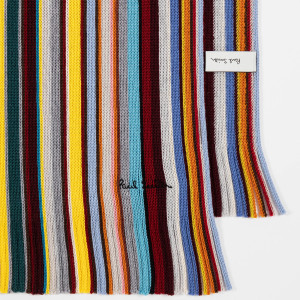 Men's Stripe Scarf - Multi